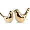 Small Birds Statues Gold Home Decor Modern Style Figurine Decorative Ornaments for Living Room, Bedroom, Office Desktop, Cabinets